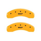 MGP Rear set 2 Caliper Covers Engraved Rear MGP Yellow finish black ch thumbnail 3