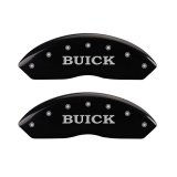 MGP 4 Caliper Covers Engraved Front Buick Engraved Rear Buick Shield Black finish silver ch thumbnail 5