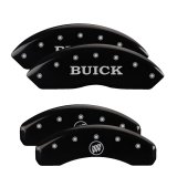 MGP 4 Caliper Covers Engraved Front Buick Engraved Rear Buick Shield Black finish silver ch thumbnail 6