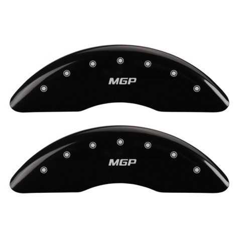 MGP 4 Caliper Covers Engraved Front & Rear MGP Black finish silver ch thumbnail 5