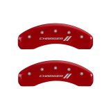 MGP 4 Caliper Covers Engraved Front & Rear With stripes/Charger Yellow finish black ch thumbnail 9