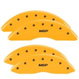 MGP 4 Caliper Covers Engraved Front & Rear Magnum Black finish silver ch thumbnail 7