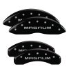 MGP 4 Caliper Covers Engraved Front & Rear Magnum Black finish silver ch thumbnail 8