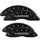 MGP 4 Caliper Covers Engraved Front & Rear Magnum Red finish silver ch thumbnail 6