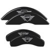 MGP Front set 2 Caliper Covers Engraved Front MGP Black finish silver ch thumbnail 6