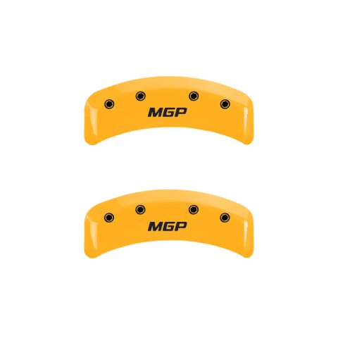MGP Front set 2 Caliper Covers Engraved Front MGP Black finish silver ch thumbnail 7