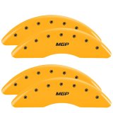 MGP 4 Caliper Covers Engraved Front & Rear MGP Yellow finish black ch thumbnail 5
