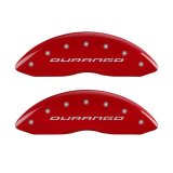 MGP 4 Caliper Covers Engraved Front & Rear With out stripes/Durango Red finish silver ch thumbnail 6
