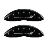 MGP 4 Caliper Covers Engraved Front & Rear With stripes/Durango Black finish silver ch thumbnail 7