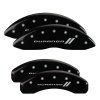 MGP 4 Caliper Covers Engraved Front & Rear With stripes/Durango Black finish silver ch thumbnail 8