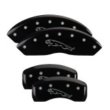 MGP 4 Caliper Covers Engraved Front & Rear MGP Black finish silver ch thumbnail 6