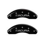 MGP 4 Caliper Covers Engraved Front Acura Engraved Rear RDX Black finish silver ch thumbnail 1