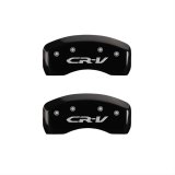 MGP 4 Caliper Covers Engraved Front Honda Engraved Rear CR-V Black finish silver ch thumbnail 1