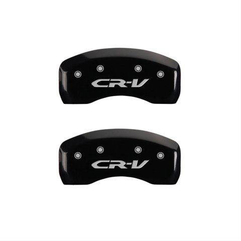 MGP 4 Caliper Covers Engraved Front Honda Engraved Rear CR-V Black finish silver ch