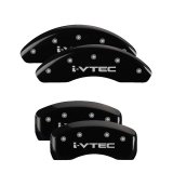 MGP 4 Caliper Covers Engraved Front & Rear i-Vtec Black finish silver ch thumbnail 2