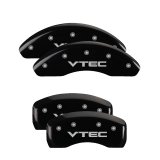 MGP 4 Caliper Covers Engraved Front & Rear i-Vtec Black finish silver ch thumbnail 5