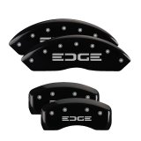 MGP 4 Caliper Covers Engraved Front & Rear Edge Black finish silver ch thumbnail 4