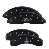 MGP 4 Caliper Covers Engraved Front Cobra Engraved Rear Snake Black finish silver ch thumbnail 6