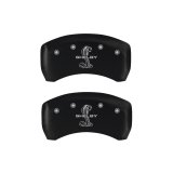MGP 4 Caliper Covers Engraved Front Shelby Engraved Rear Tiffany Snake Red finish silver ch thumbnail 9