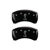 MGP 4 Caliper Covers Engraved Front & Rear Tiffany Snake Black finish silver ch thumbnail 6