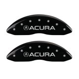 MGP 4 Caliper Covers Engraved Front & Rear Acura Black finish silver ch thumbnail 5