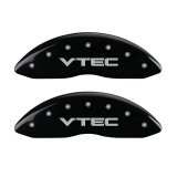 MGP 4 Caliper Covers Engraved Front & Rear Vtech Black finish silver ch thumbnail 6