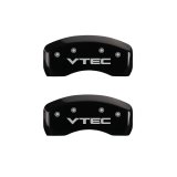 MGP 4 Caliper Covers Engraved Front & Rear Vtech Black finish silver ch thumbnail 9