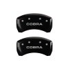 MGP Rear set 2 Caliper Covers Engraved Rear Cobra Black finish silver ch thumbnail 7