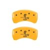 MGP Rear set 2 Caliper Covers Engraved Rear GT500 Shelby & Cobra Yellow finish black ch thumbnail 7