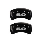 MGP Rear set 2 Caliper Covers Engraved Rear 50 Black finish silver ch thumbnail 2