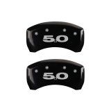 MGP Rear set 2 Caliper Covers Engraved Rear 50 Black finish silver ch thumbnail 4