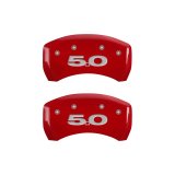 MGP Rear set 2 Caliper Covers Engraved Rear 50 Red finish silver ch thumbnail 3