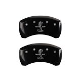 MGP Rear set 2 Caliper Covers Engraved Rear Tiffany Snake Black finish silver ch thumbnail 2