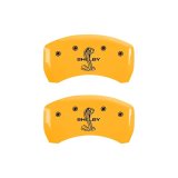 MGP Rear set 2 Caliper Covers Engraved Rear Tiffany Snake Yellow finish black ch thumbnail 2