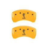 MGP Rear set 2 Caliper Covers Engraved Rear Tiffany Snake Yellow finish black ch thumbnail 4