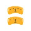 MGP Rear set 2 Caliper Covers Engraved Rear Tiffany Snake Yellow finish black ch thumbnail 7