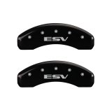 MGP 4 Caliper Covers Engraved Front Escalade Engraved Rear ESV Black finish silver ch thumbnail 9