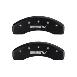 MGP 4 Caliper Covers Engraved Front Escalade Engraved Rear ESV Red finish silver ch thumbnail 7