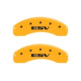 MGP 4 Caliper Covers Engraved Front Escalade Engraved Rear ESV Yellow finish black ch thumbnail 8
