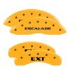 MGP 4 Caliper Covers Engraved Front Escalade Engraved Rear EXT Yellow finish black ch thumbnail 8
