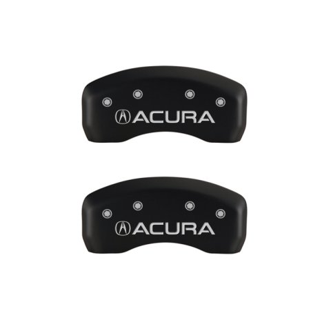 MGP 4 Caliper Covers Engraved Front & Rear Acura Red finish silver ch thumbnail 9
