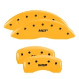 MGP 4 Caliper Covers Engraved Front & Rear MGP Yellow finish black ch thumbnail 6