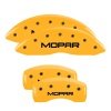 MGP 4 Caliper Covers Engraved Front & Rear MOPAR Yellow finish black ch thumbnail 8
