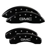 MGP 4 Caliper Covers Engraved Front & Rear GMC Black finish silver ch thumbnail 3