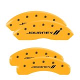 MGP 4 Caliper Covers Engraved Front & Rear Bowtie Yellow finish black ch thumbnail 6