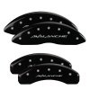 MGP 4 Caliper Covers Engraved Front & Rear Avalanche Black finish silver ch thumbnail 5