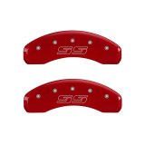 MGP 4 Caliper Covers Engraved Front & Rear Avalanche style/SS Red finish silver ch thumbnail 9