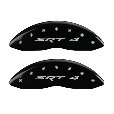 MGP 4 Caliper Covers Engraved Front & Rear SRT4 Black finish silver ch thumbnail 1