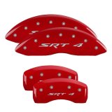 MGP 4 Caliper Covers Engraved Front & Rear SRT4 Red finish silver ch thumbnail 3