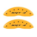 MGP 4 Caliper Covers Engraved Front & Rear SRT4 Yellow finish black ch thumbnail 1